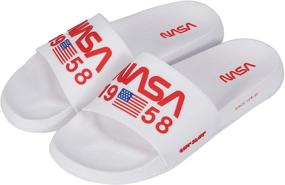 img 1 attached to 🚀 NASA Slides Sandals: The Perfect Men and Women's Athletic Shoes