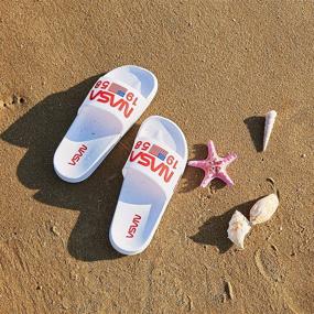 img 3 attached to 🚀 NASA Slides Sandals: The Perfect Men and Women's Athletic Shoes
