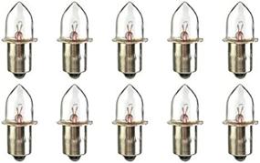 img 1 attached to 💡 Box of 10 CEC Industries KPR113 Bulbs, 4.8V, 3.6W, P13.5s Base, B-3.5 Shape