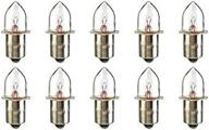 💡 box of 10 cec industries kpr113 bulbs, 4.8v, 3.6w, p13.5s base, b-3.5 shape logo