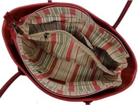 img 1 attached to Stylish and Functional Floto Italian Leather Shoulder Handbag for Women
