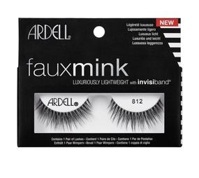 img 3 attached to Накладные ресницы Ardell Faux Mink 812 черного цвета - набор из 4 пар: подчеркните свой вид!