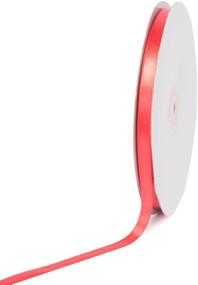 img 1 attached to 🎀 Coral Solid Satin Ribbon 3/8" by 100 yd - Creative Ideas PSF0308-212 Compact & Colorful