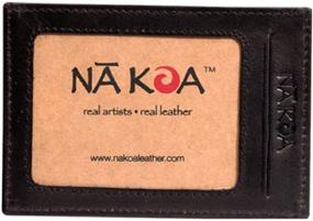 img 1 attached to 🌺 Authentic Polynesian Tattoo Leather Credit Holder: Fusion of Culture and Function