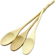 🥄 natural maple wooden spoon set by chef craft - sizes 10, 12 & 14 inch - select collection logo