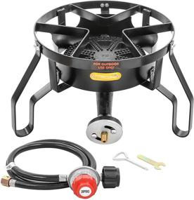 img 4 attached to 🔥 Concord Banjo 16" Single Propane Burner: Powerful 200,000BTU Portable Gas Stove