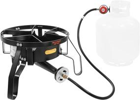 img 1 attached to 🔥 Concord Banjo 16" Single Propane Burner: Powerful 200,000BTU Portable Gas Stove