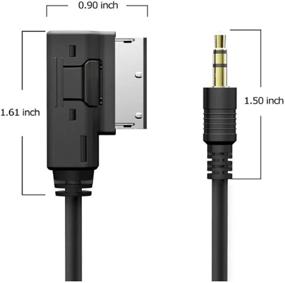 img 3 attached to 🔌 CHELINK AMI MMI AUX 3.5mm Jack Aux-in MP3 Adapter Cable for A-u-d-i, V-w models and more