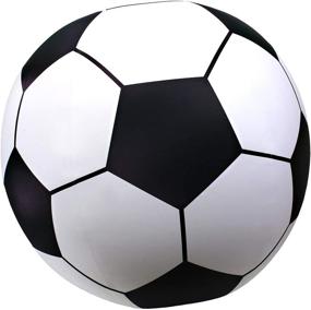 img 4 attached to Гигантский надувной футбольный мяч от GoFloats