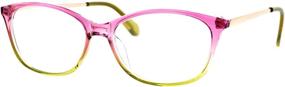 img 4 attached to 👓 Classic Women's Oval Rectangular Reading Glasses with a Minimalist Design - Ideal for Mod Fashion