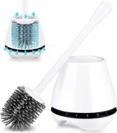 efficient cleaning companion: trenti silicone toilet brush set with ventilated holder and ergonomic handle - a bathroom essential logo