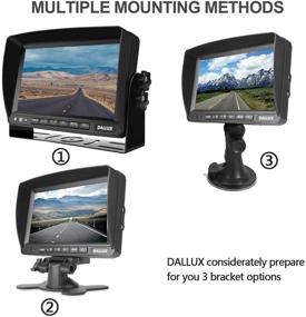 img 1 attached to DALLUX Truck Backup Camera System, High-Definition 1080P Rearview Cab Cam with 7" Monitor & 4-Pin Extension Cable for Bus/Truck/Van/Trailer/RV/Camper/Motor Home/Pickup/Harveste/Heavy Duty Vehicles (12V-24V)