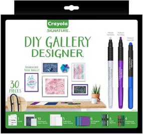 img 4 attached to 🎨 Набор для творчества Crayola DIY Галерея настенного искусства и набор для оригами - Набор для рукоделия с более чем 30 деталями.