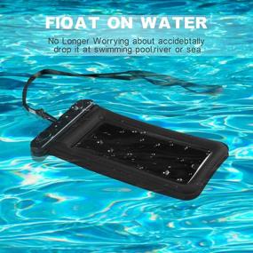 img 2 attached to 📱 Jmart Waterproof Phone Case for Samsung Galaxy S21 Ultra S20 Plus S10 S9 Note 20 A01 A11 A21 A51 A71 A02S A12 A32 A42 A52 iPhone 13 Pro Max 12 11 XS XR 7 8+ Stylo 6 - Floating Dry Bag Case (Black)