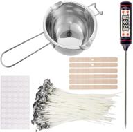 🕯️ ewonice complete candle making kit: melting pot, wicks, stickers, holder, thermometer & stirring sticks logo