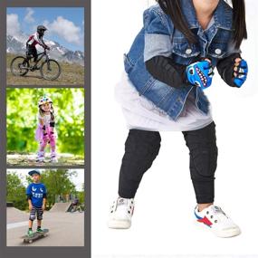 img 3 attached to ✋ VIWINVELA Kids Knee and Elbow Pads with Bike Gloves: Ultimate Toddler Protective Gear