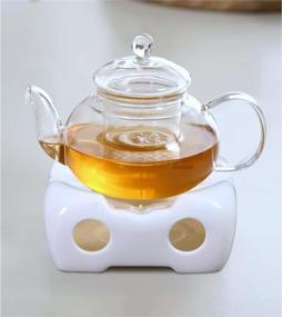 img 3 attached to 🔥 Sunny's Tea Universal Ceramic Teapot Warmer: V2 Size 4.25 in / 11 cm Diameter - Candle Never Flames Out