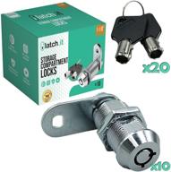 latch.it 1-1/8” rv storage locks: secure your camper or trailer with 10-pack of heavy-duty metal compartment locks and 20 keys - must measure before purchasing! logo