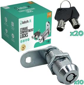img 4 attached to LATCH.IT 1-1/8” RV Storage Locks: Secure Your Camper or Trailer with 10-Pack of Heavy-Duty Metal Compartment Locks and 20 Keys - Must Measure Before Purchasing!