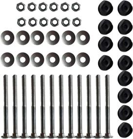 img 2 attached to 🔩 GEZICHTA 12pcs Trampoline Enclosure Pole Gap Spacers & Screws Set - Enhancing Trampoline Stability & Safety: Replacement Parts and Accessories