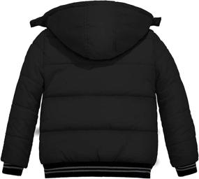 img 3 attached to Water-Resistant Puffer Jacket with Removable Hood for Boys - Wantdo Winter Coat
