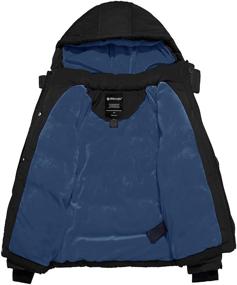 img 2 attached to Water-Resistant Puffer Jacket with Removable Hood for Boys - Wantdo Winter Coat