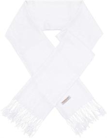 img 1 attached to 🧣 Pashmina Large Soft Plain Shawl/Wrap/Scarf for Women: Luxurious and Versatile Accessory for Every Occasion!