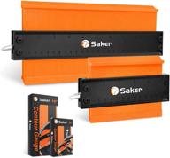 🛠️ saker contour duplication gauge: a must-have tool for diy handyman and construction - precisely copy irregular shapes, lockable & adjustable - perfect for welding, woodworking, and tracing (10 inch+5 inch) logo