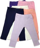 pastel leggings for girls: toddler stretch fit leggings & clothing logo