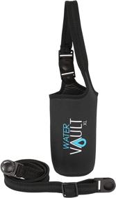 img 1 attached to 🧃 Neoprene WaterVault Bottle Sling: Adjustable & Detachable Strap Holder for Water Bottles