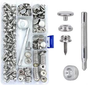 img 4 attached to 🛥️ Premium Maerd 152Pcs Canvas Snap Kit: Stainless Steel Screw Boat Canvas Snaps Fastener for Heavy Duty Marine Button, with Setting Tool - Ideal for Boat Covers and Furniture