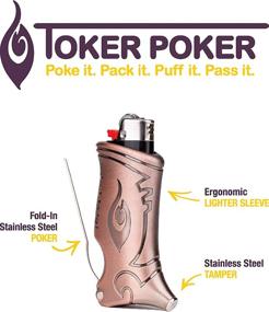 img 1 attached to 🔥 Toker Poker: Retractable Stainless Steel Multi-Tool – Lighter Case with Poker and Tamper/Hammer