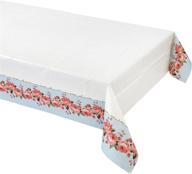 🌈 talking tables truly chintz multi-colour paper table cover 180 x 120cm: vibrant and functional table protection logo