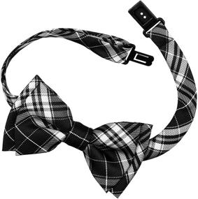 img 1 attached to Retreez Stylish Checkered Microfiber Pre Tied Boys' Accessories