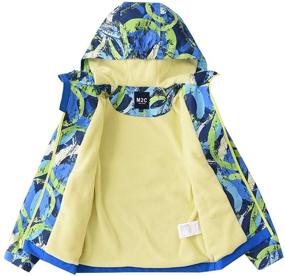 img 1 attached to M2C Hooded Waterproof Fleece Windbreaker: Perfect Boys' Clothing for Weather Protection