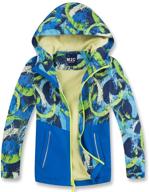 m2c hooded waterproof fleece windbreaker: perfect boys' clothing for weather protection logo