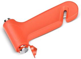 img 2 attached to 🚨 Flexzion 4 Pack Car Emergency Escape Hammer - Auto Safety Seatbelt Cutter & Glass Window Breaker Punch - Disaster Rescue Tool in Dark Orange for SUV, Truck, Bus