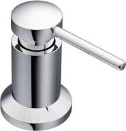 🚰 chrome deck mounted kitchen soap dispenser with above sink refillable bottle - moen 3942 logo