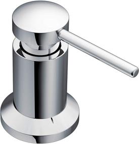 img 4 attached to 🚰 Chrome Deck Mounted Kitchen Soap Dispenser with Above Sink Refillable Bottle - Moen 3942