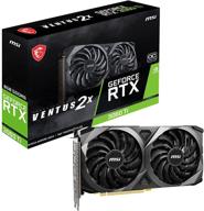 🎮 графическая карта для игр msi geforce rtx 3060 ti lhr - 8 гб gdrr6, 256-бит, hdmi/dp, nvlink, вентилятор torx fan 3, архитектура ampere, oc (rtx 3060 ti ventus 2x 8g ocv1 lhr) логотип