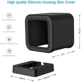 img 1 attached to 📷 HOLACA Silicone Skin with Quick Wall Mount Bracket - Enhanced Protection for Wyze Cam v3 - Anti-Scratch Cover for Wyze Cam v3 Camera