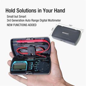 img 3 attached to 🔧 ALLOSUN EM3085A (Upgraded) Pocket Size Digital Multimeter: Advanced Testing Tool for DC/AC Voltage, Current, NCV, Ohm, Capacitance, Frequency, Diode, and Continuity Test - Auto Range