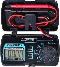 img 4 attached to 🔧 ALLOSUN EM3085A (Upgraded) Pocket Size Digital Multimeter: Advanced Testing Tool for DC/AC Voltage, Current, NCV, Ohm, Capacitance, Frequency, Diode, and Continuity Test - Auto Range