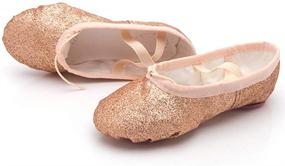 img 3 attached to 👠 Sparkling Style for Little Feet: Nexete Toddler Glitter Girls' Slipper Shoes with Split Sole