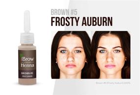img 3 attached to 👀 Professional Frosty Chestnut Henna for Eyebrows - BrowXenna #105 - Vial