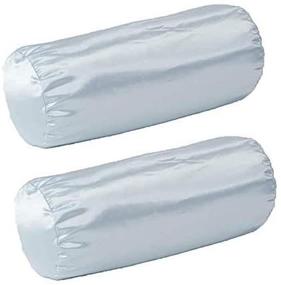 img 1 attached to 🔴 Alex Orthopedic Beige Satin Cervical Neck Roll & Bolster Pillow Case Set - Two Pack