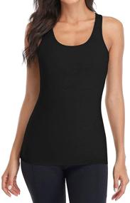 img 2 attached to Beautyin Women Racerback Undershirt Medium Women's Clothing for Lingerie, Sleep & Lounge