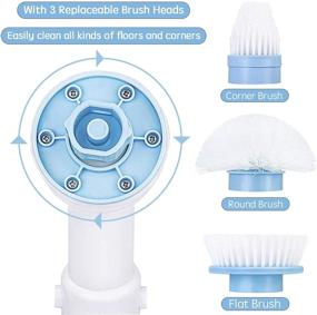 img 1 attached to 🧼 Cordless Electric Spin Scrubber for Effortless Bathroom Cleaning - Tiles, Floors, & Bathtubs