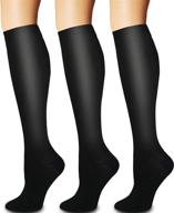 🧦 medical-grade compression socks (3 pairs) for improved circulation - suitable for both women and men in nursing, running, and travel логотип