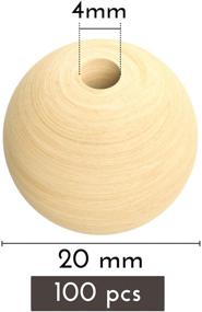 img 3 attached to 🪴 Dastrendz 20mm Natural Unfinished Wooden Beads - Perfect for DIY Crafts, Home Decor, Garland Making, Macrame, and Jewelry!